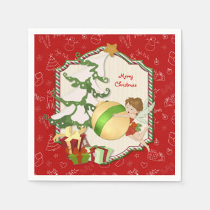 Servilleta De Papel Hada de la magia del navidad