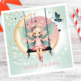 Servilleta De Papel Hada encantada mágica en el cumpleaños de los niño