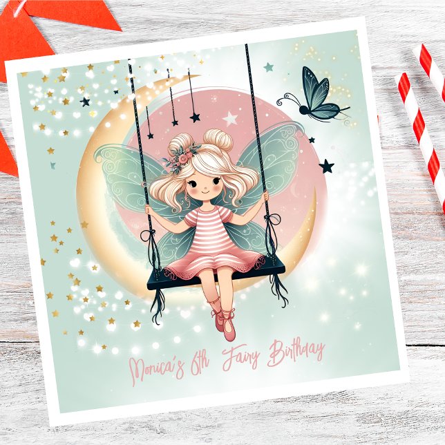 Servilleta De Papel Hada encantada mágica en el cumpleaños de los niño (Subido por el creador)