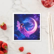 Hadas rosas luna creciente luna de luna resplandor