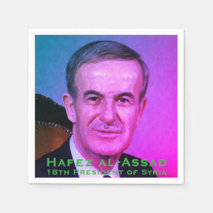 Servilleta De Papel Hafez al-Assad, Presidente de la República Árabe S