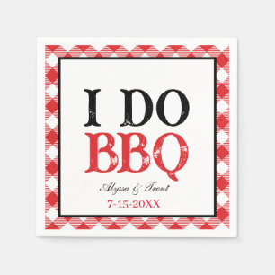 Servilleta De Papel Hago BBQ Red Gingham Barbeque Paper Napkin