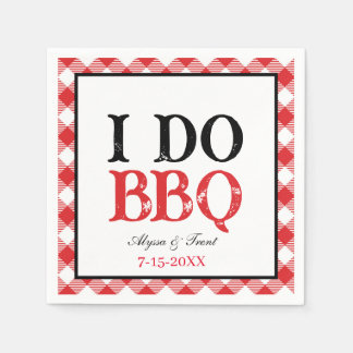 Servilleta De Papel Hago BBQ Red Gingham Barbeque Paper Napkin