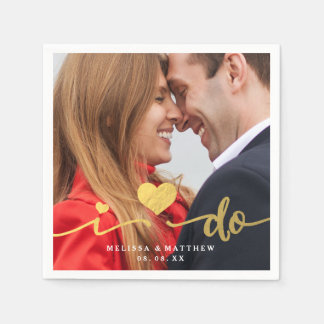 Servilleta De Papel Hago Faux Gold Boda Papel Napkin