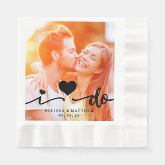 Servilleta De Papel Hago la foto linda del corazón que casa la