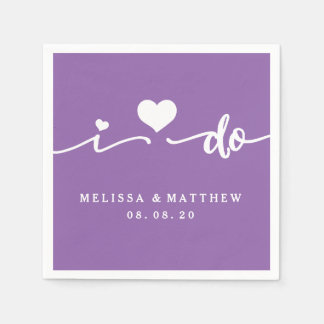 Servilleta De Papel Hago Napkin De Papel Boda Púrpura Personalizado
