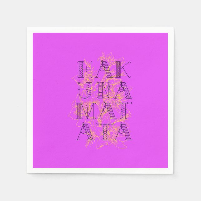 Servilleta De Papel Hakuna Matata (Anverso)