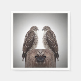 Servilleta De Papel Halcones en un poste