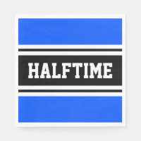 HALFTIME Rayas de Carreras blanca azul brillante