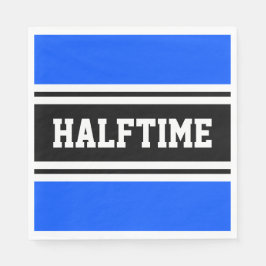 Servilleta De Papel HALFTIME Rayas de Carreras blanca azul brillante