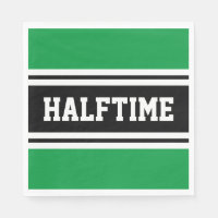 HALFTIME Rayas de Carreras blanca verde brillante