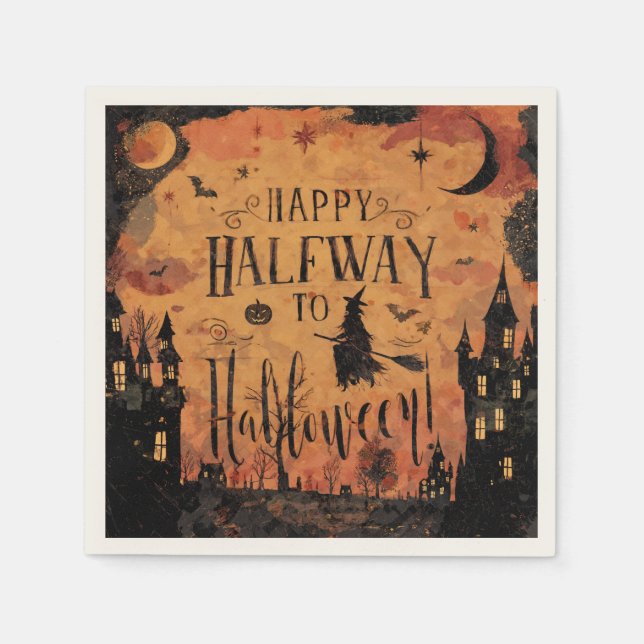 Servilleta De Papel Halfway to Halloween Partyware (Anverso)