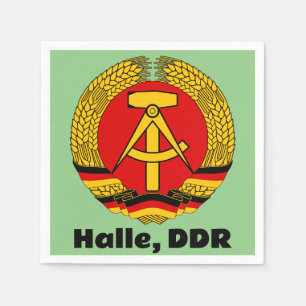 Servilleta De Papel Halle, República Democrática Alemana - RDA