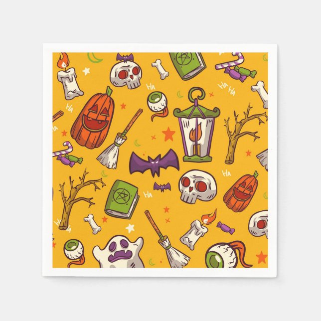 Servilleta De Papel Halloween (Anverso)