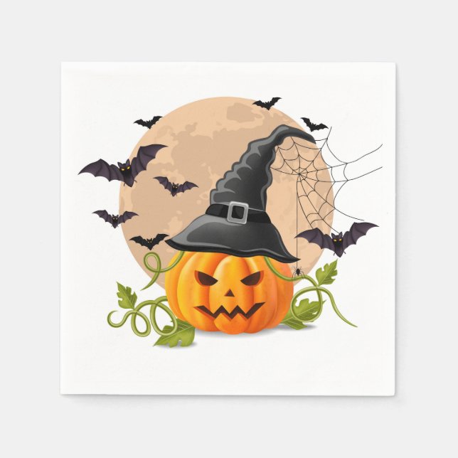 Servilleta De Papel Halloween (Anverso)