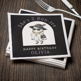 Servilleta De Papel Halloween 2º cumpleaños Fiesta Ghost Two Boujee