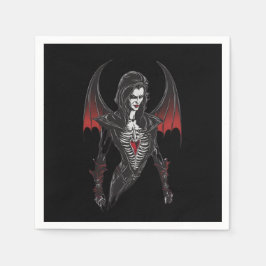 Servilleta De Papel Halloween 6 vampiro, fiesta, vampiro aterrador,