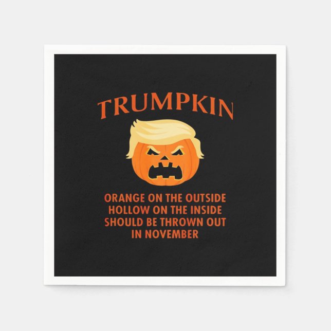 Servilleta De Papel Halloween anti Trumpkin divertido (Anverso)