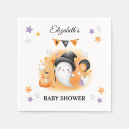 Servilleta De Papel Halloween Baby Shower Cute Ghost Paper Napkins