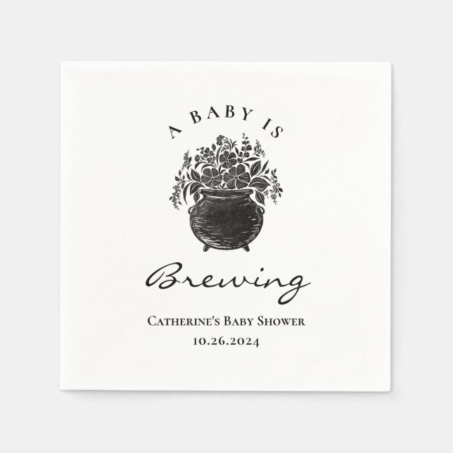 Servilleta De Papel Halloween Baby Shower Napkins (Anverso)