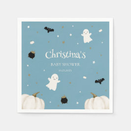 Servilleta De Papel Halloween Baby Shower Pastel Blue