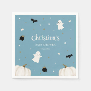 Servilleta De Papel Halloween Baby Shower Pastel Blue