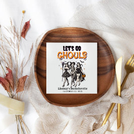 Servilleta De Papel Halloween Bachelorette vamos a ghoul