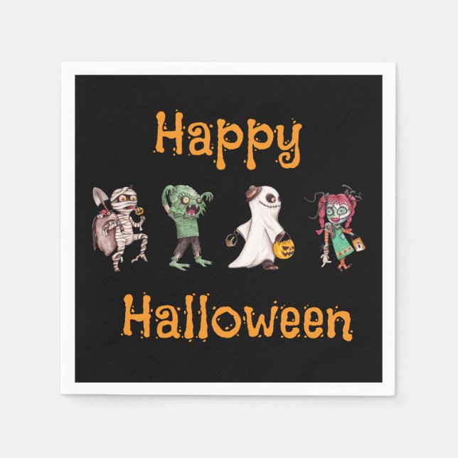 Servilleta De Papel Halloween Bash Spooktacular (Anverso)