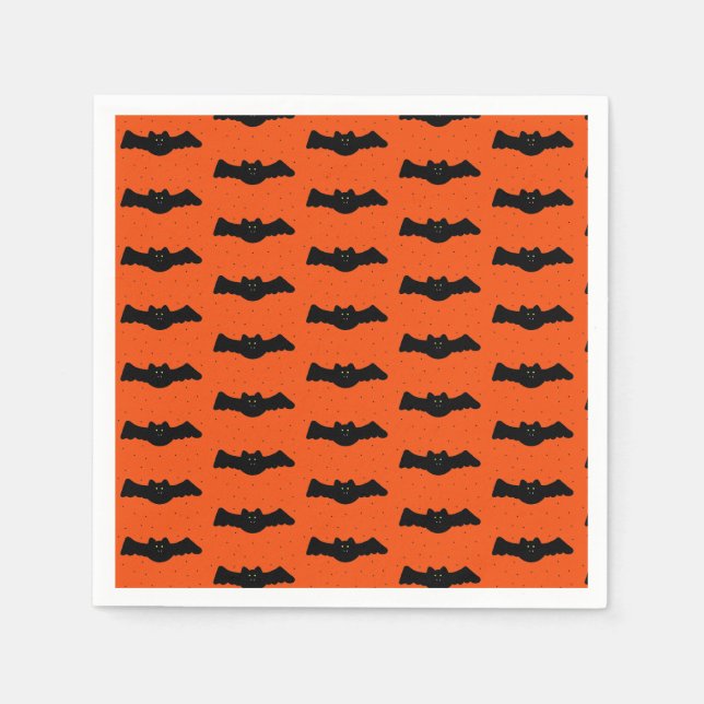 Servilleta De Papel Halloween Bats (Anverso)