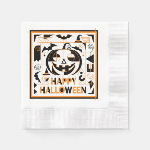 Servilleta De Papel Halloween Bauhaus Pumpkin