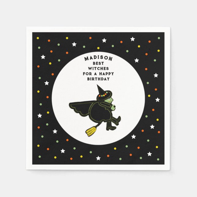 Servilleta De Papel Halloween Birthday (Anverso)