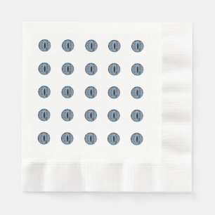 Servilleta De Papel Halloween Blue Polka Dot Eyes