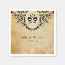 Servilleta De Papel Halloween Boda Cocktail Napkin - Gótico