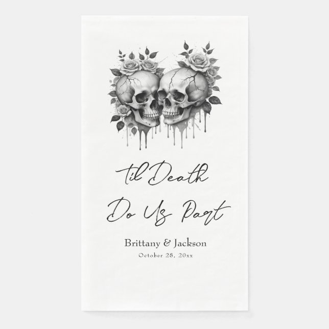Servilleta De Papel Halloween Boda Napkin (Anverso)
