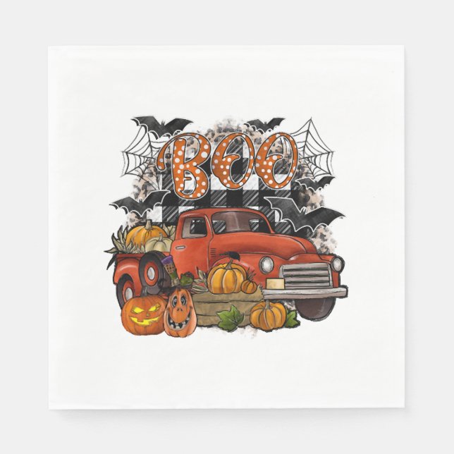 Servilleta De Papel Halloween Boo (Anverso)