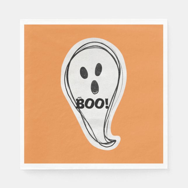 Servilleta De Papel Halloween Boo Ghost (Anverso)