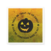 Halloween Calabaza Trick o Trae servilletas de pap