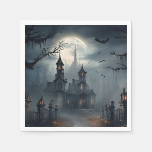 Servilleta De Papel Halloween Casa Embrujada Truco o Tratantes