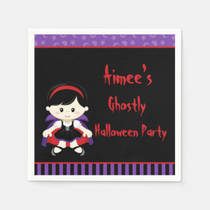 Servilleta De Papel Halloween, Chica de vampiros