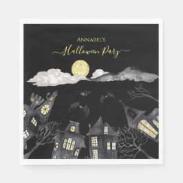 Servilleta De Papel Halloween, ciudad llena de fantasía