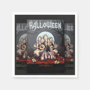 Servilleta De Papel Halloween con bromas y matices