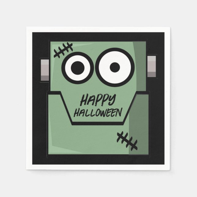 Servilleta De Papel Halloween con el monstruo del personalizado Franke (Anverso)