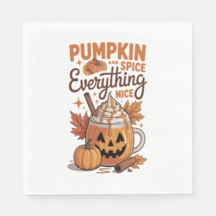 Servilleta De Papel Halloween con especias de calabaza