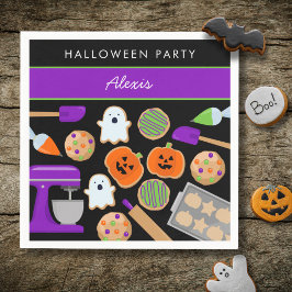 Servilleta De Papel HALLOWEEN COOKIES FIESTA Papel Napkin