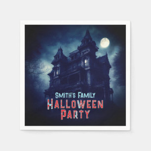 Servilleta De Papel Halloween Creepy Haunty House Fullmoon