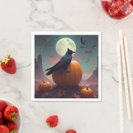 Servilleta De Papel Halloween Crow