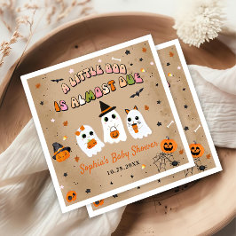 Servilleta De Papel Halloween Cute Ghost Baby Shower