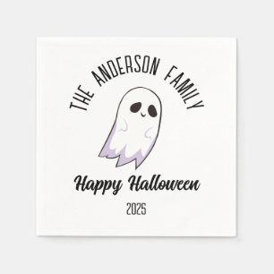 Servilleta De Papel Halloween Cute Ghost Personalizado Nombre Año