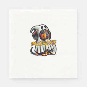 Servilleta De Papel Halloween Dachshund, divertida Halloween