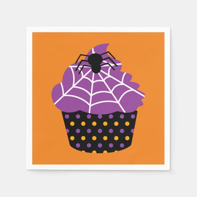 Servilleta De Papel Halloween de araña (Anverso)